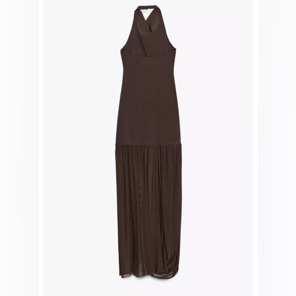 Zara halter neck dress with matching detail - Picture 7 of 8